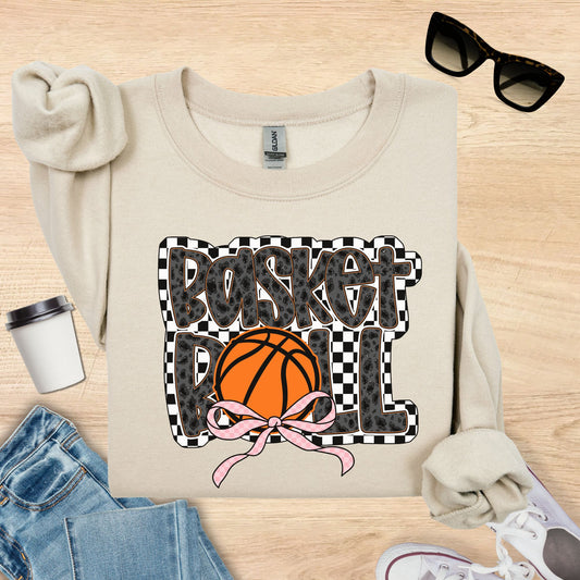 Basketball Bow Sweatshirt