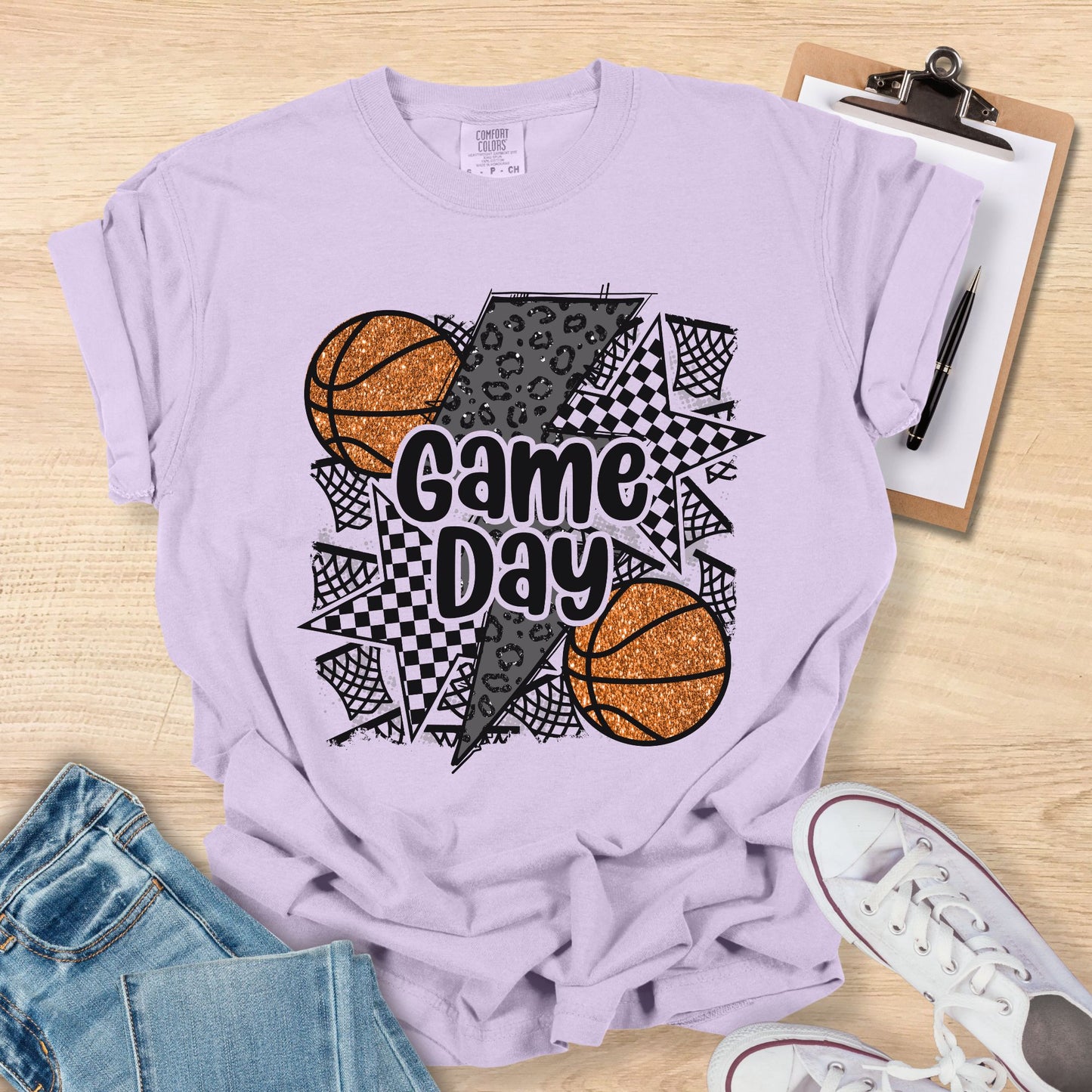 Retro Basketball Mom T-Shirt