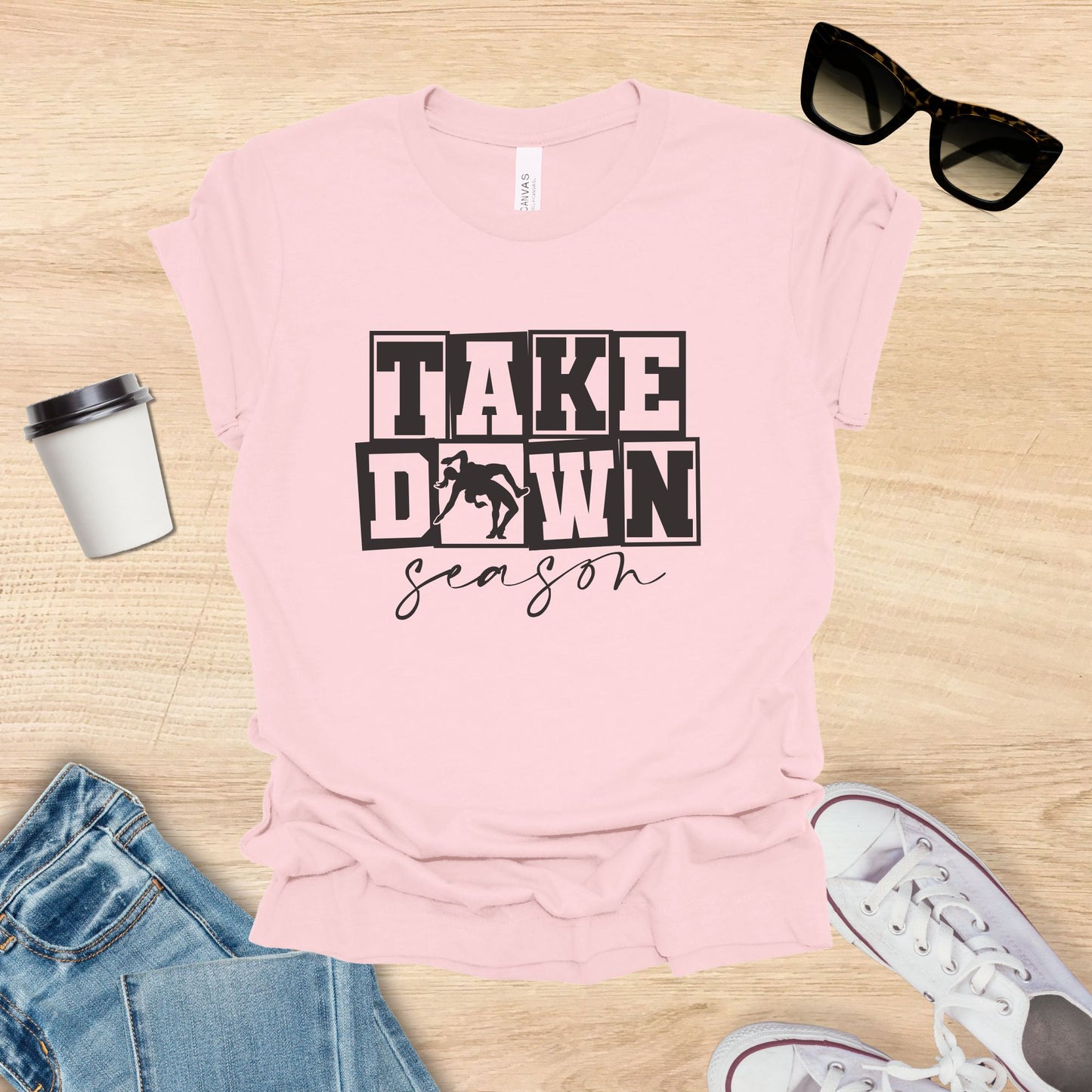 Take Down Season Wrestling Shirt