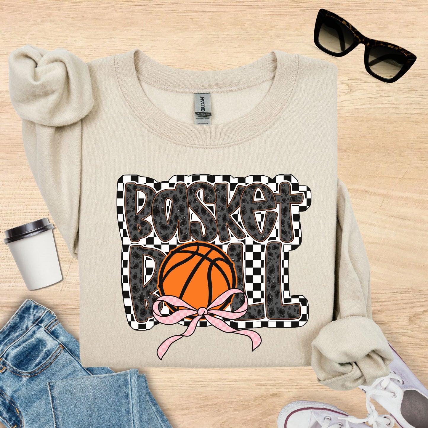 Basketball Bow Sweatshirt