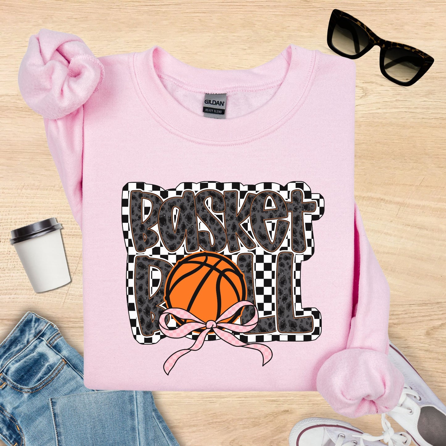 Basketball Bow Sweatshirt