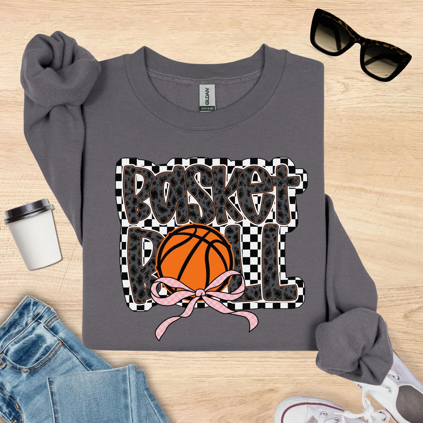 Basketball Bow Sweatshirt