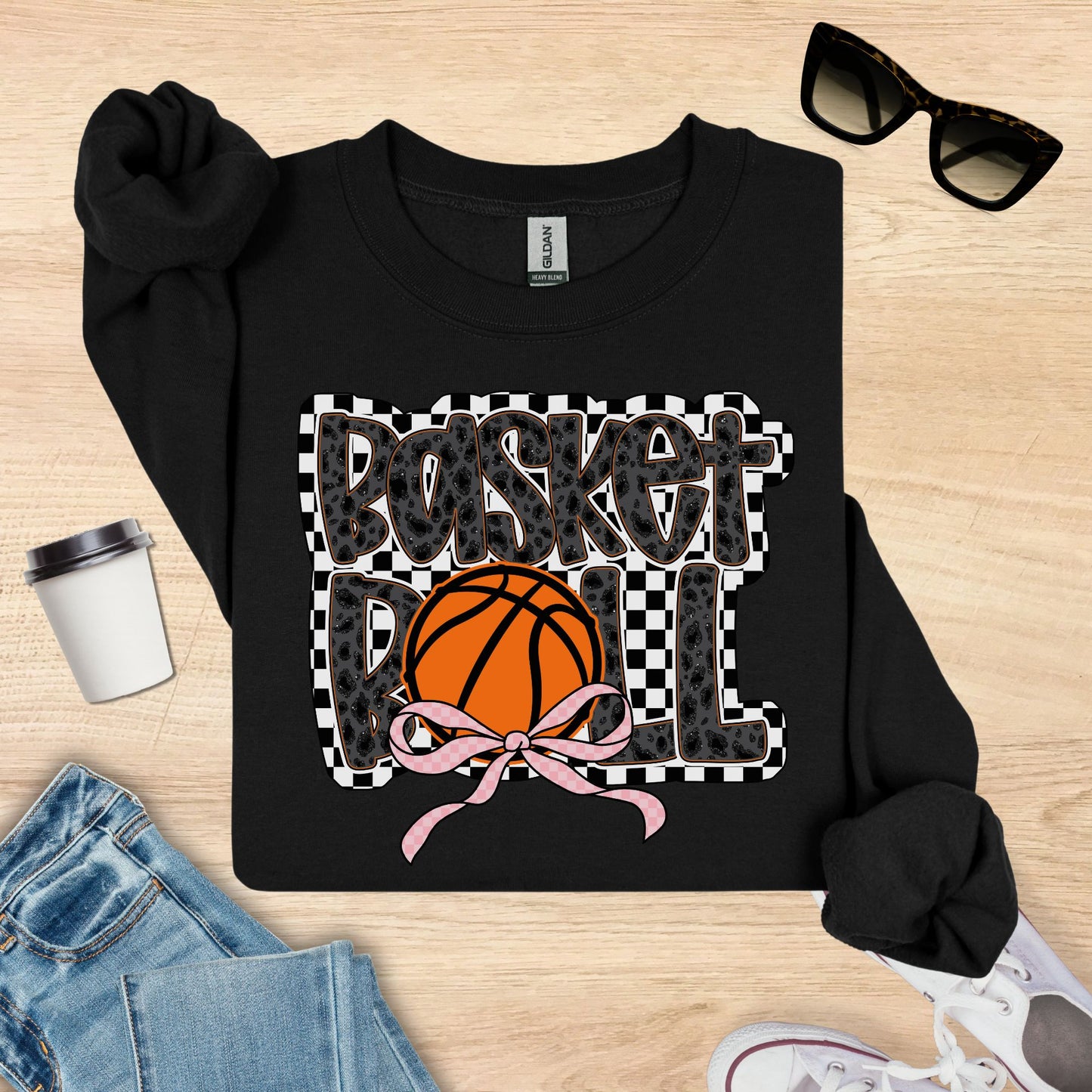 Basketball Bow Sweatshirt