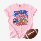 Sideline Social Club Shirt | Comfort Colors Football Mom Tee
