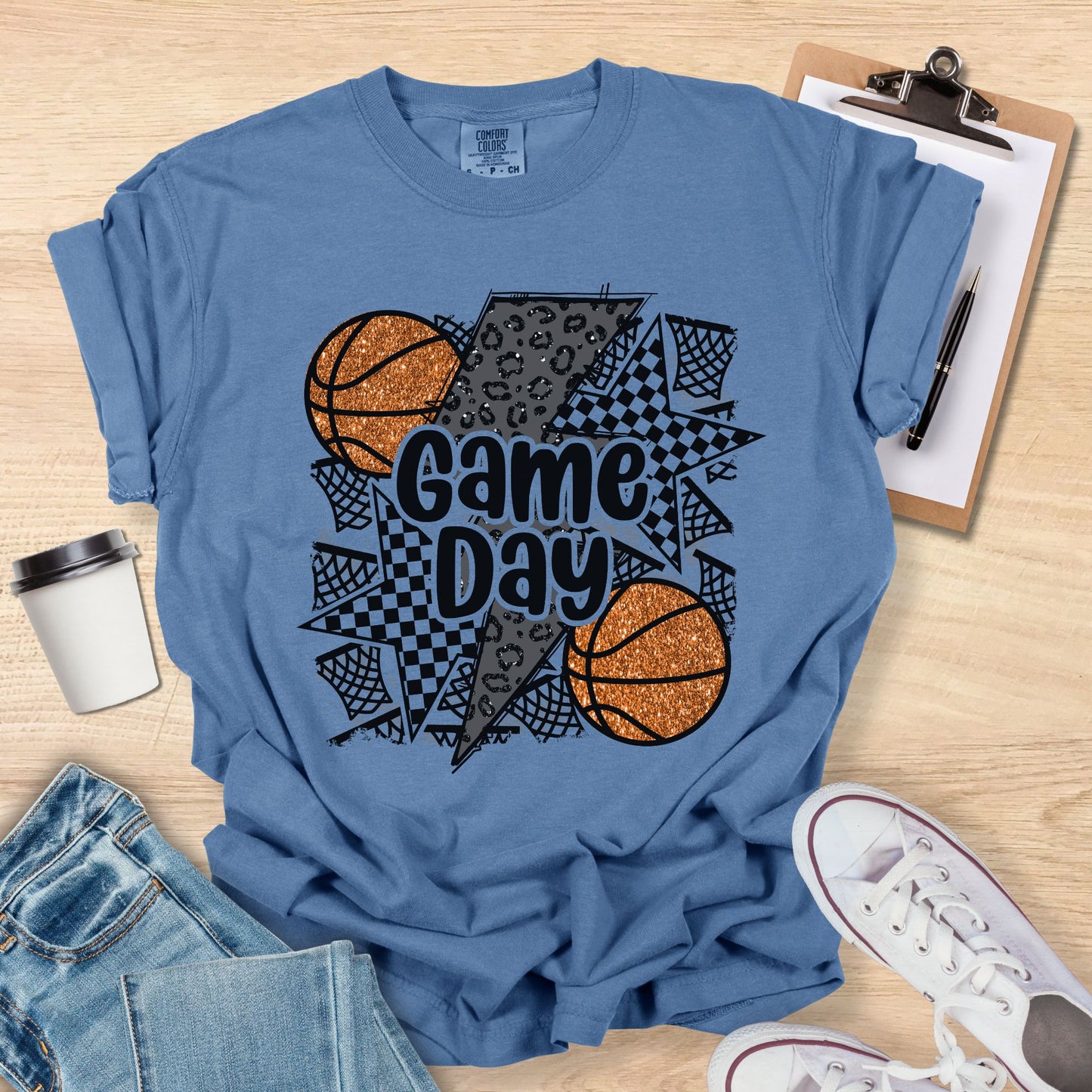 Retro Basketball Mom T-Shirt