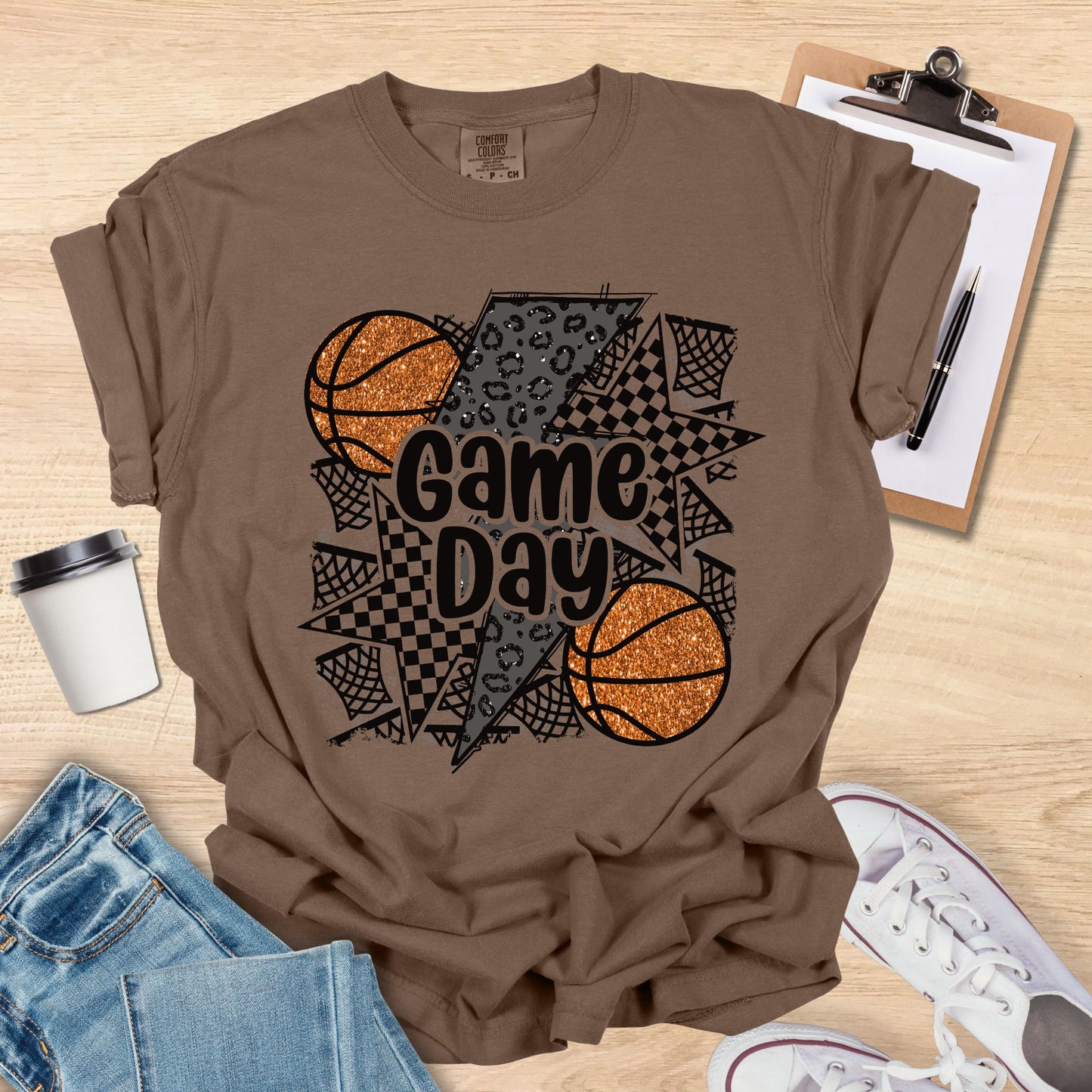 Retro Basketball Mom T-Shirt