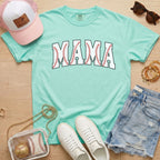 Chalky mint Baseball Mama baseball mom graphic tee