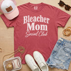 Crimson Bleacher Mom Social Club baseball mom shirt