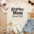 Bleacher Mom Social Club baseball mom graphic tee in ivory