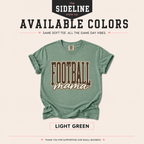 Available colors for the Football Mama Comfort Colors shirt.