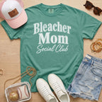 Light Green Bleacher Mom Social Club baseball mom tee
