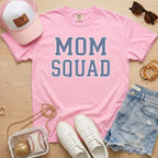 pink mom squad baseball mom shirt styled outfit for game day sports mom look
