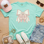 Personalized Baseball Bow T-Shirt