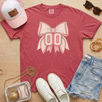 Personalized Baseball Bow T-Shirt