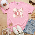 Personalized Baseball Bow T-Shirt