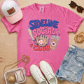 Sideline Social Club baseball shirt in crunchberry — Comfort Colors boutique game day tee