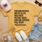 mustard yellow sports mom shirt unique baseball mom gift game day tee
