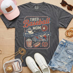 Charcoal: tired baseball mom shirt charcoal funny baseball mom tee sports mom outfit